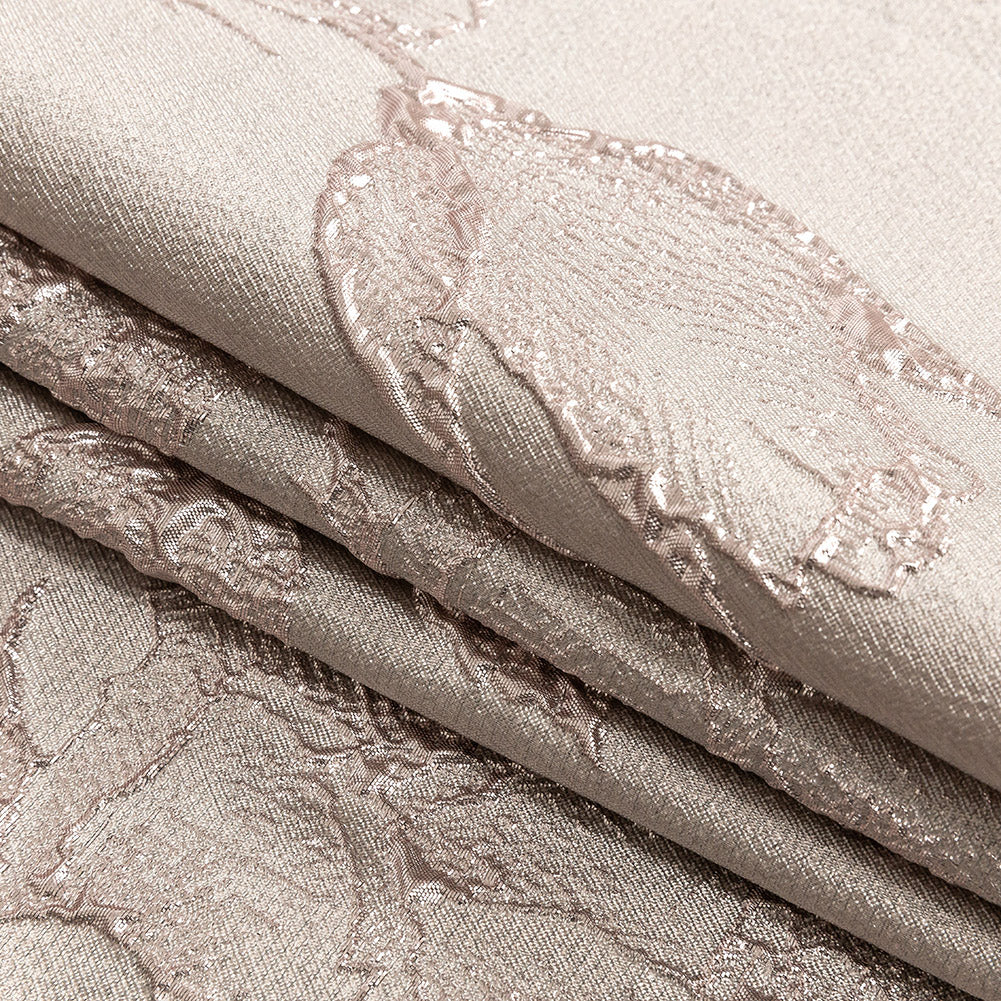 Metallic Dusty Rose Floral Luxury Brocade Metallic Dusty Rose Floral Luxury Brocade