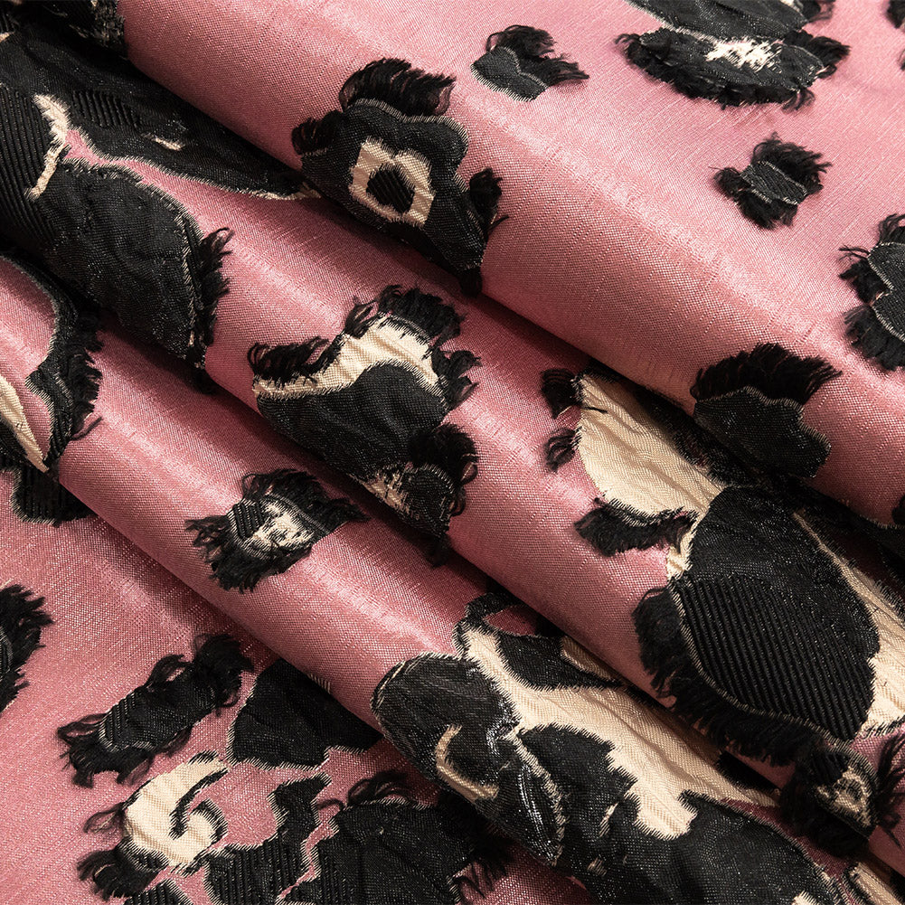 Pink and Beige Floral Luxury Brocade Pink and Beige Floral Luxury Brocade