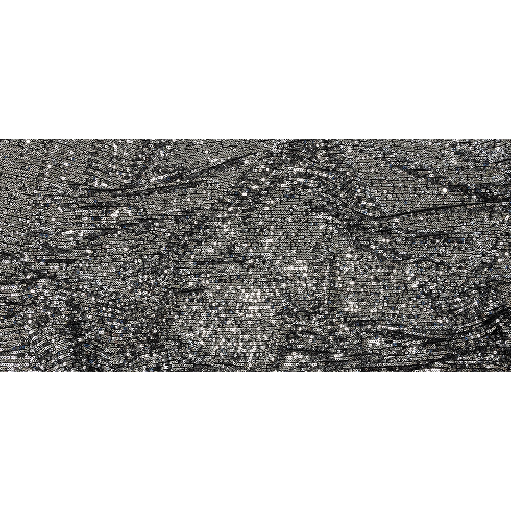 Flavio Black and Silver Stretch Sequins Flavio Black and Silver Stretch Sequins