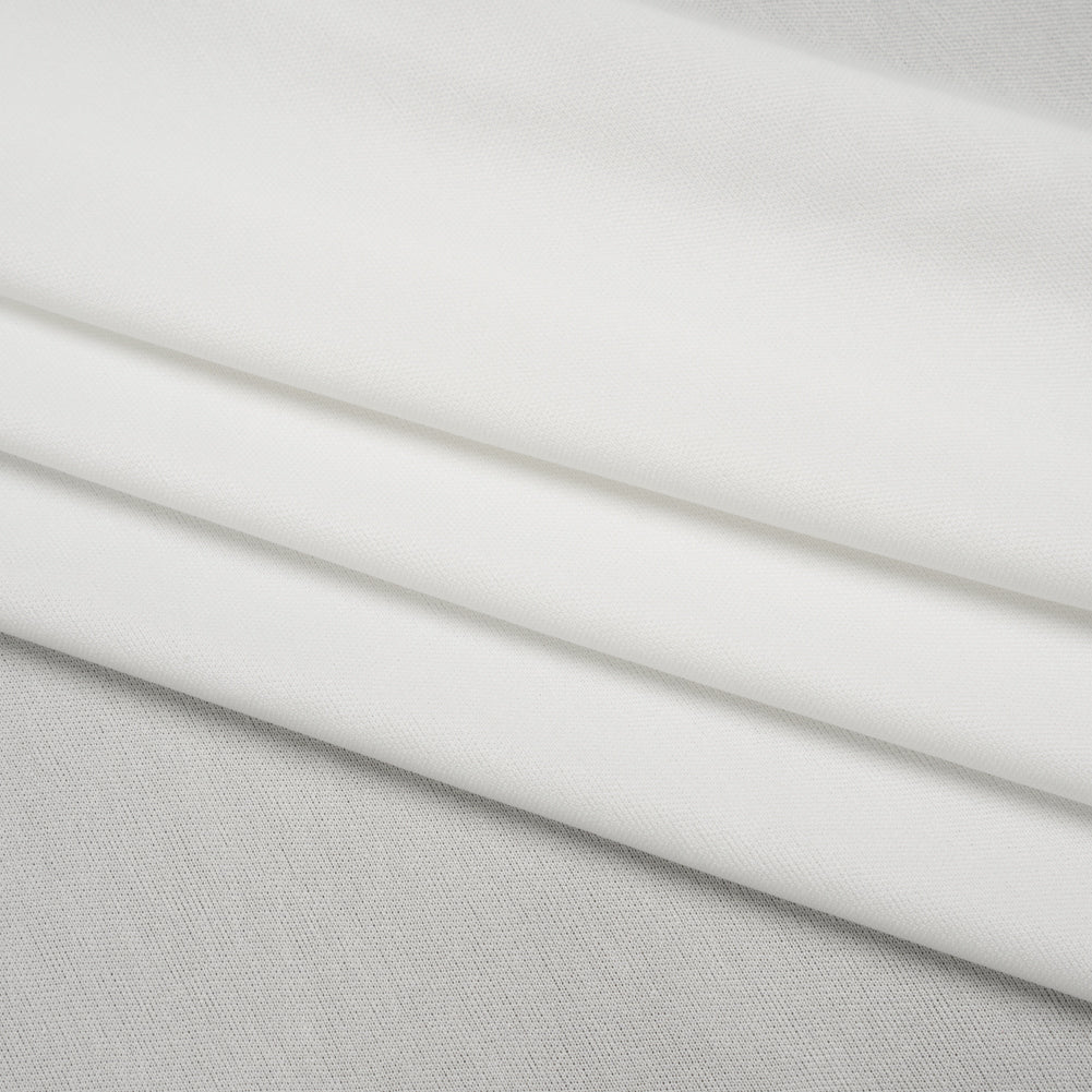 Polyester Pongee Knit Lining - White - Luca Collection Folded Polyester Pongee Knit Lining - White - Luca Collection Folded