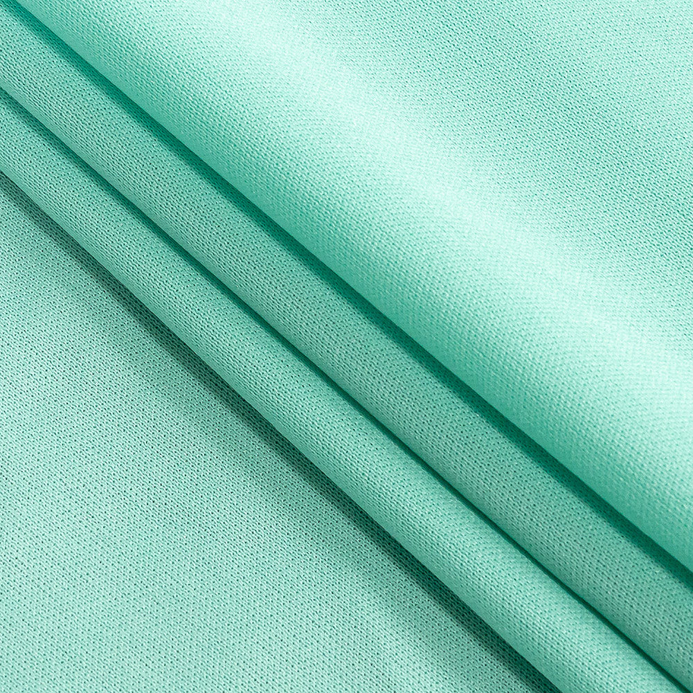 Polyester Pongee Knit Lining - Aqua - Luca Collection Polyester Pongee Knit Lining - Aqua - Luca Collection