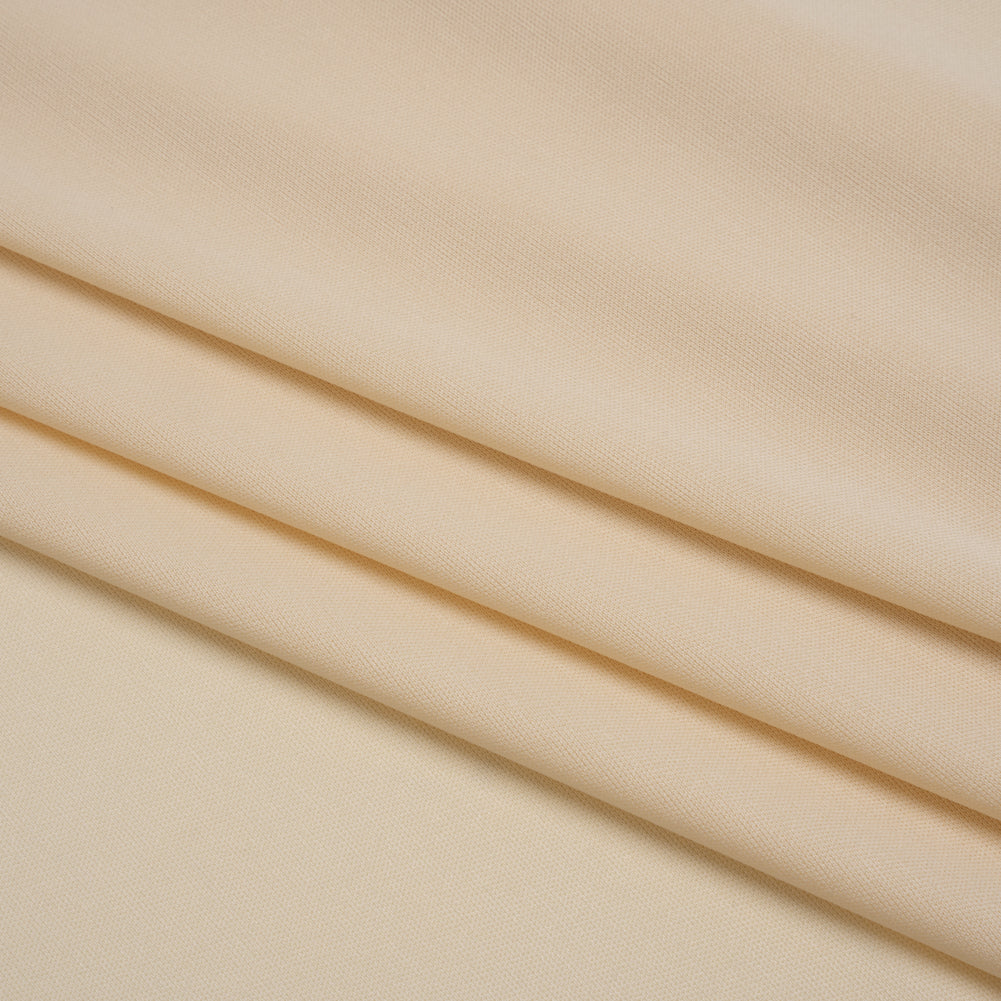 Polyester Pongee Knit Lining - Light Beige - Luca Collection Folded Polyester Pongee Knit Lining - Light Beige - Luca Collection Folded