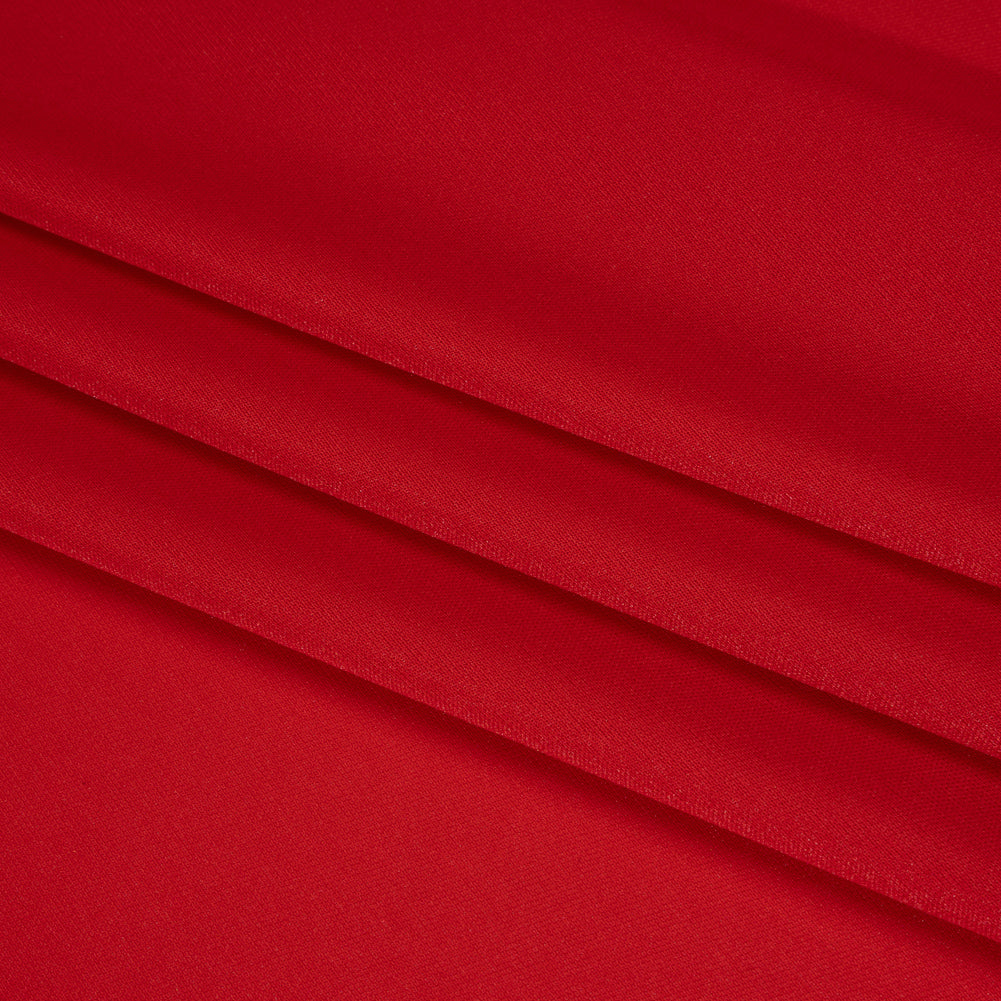 Polyester Pongee Knit Lining - Red - Luca Collection Folded Polyester Pongee Knit Lining - Red - Luca Collection Folded