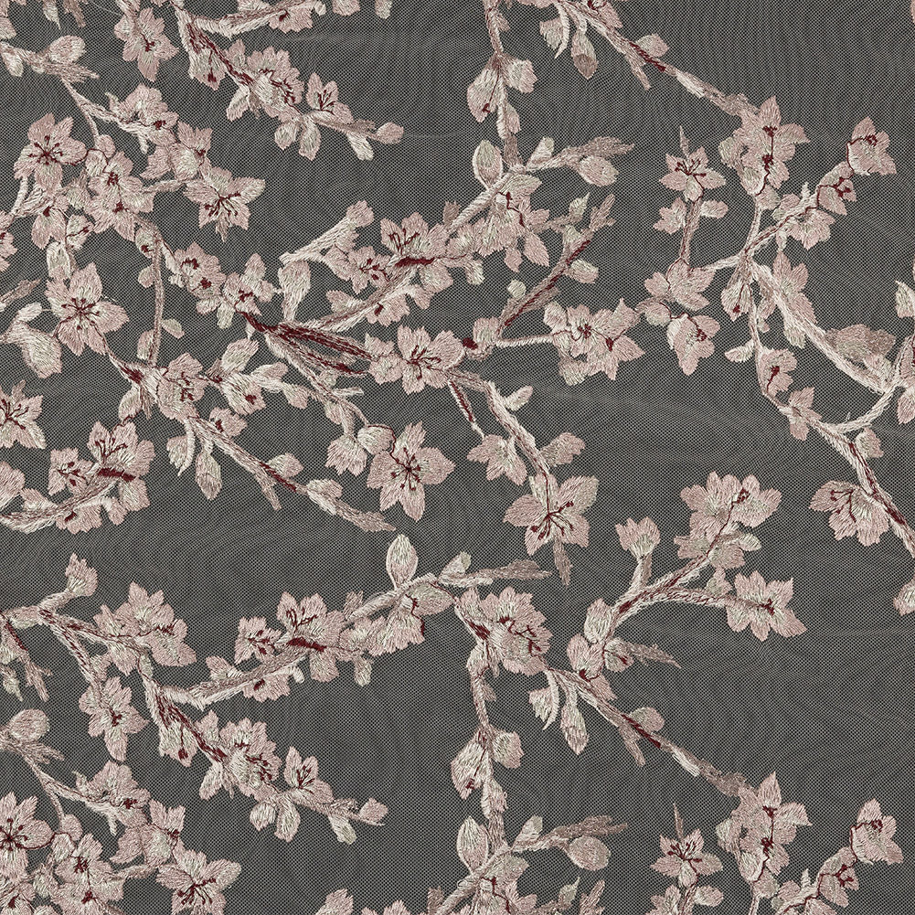 Angelino Pink Floral Embroidered Lace Angelino Pink Floral Embroidered Lace