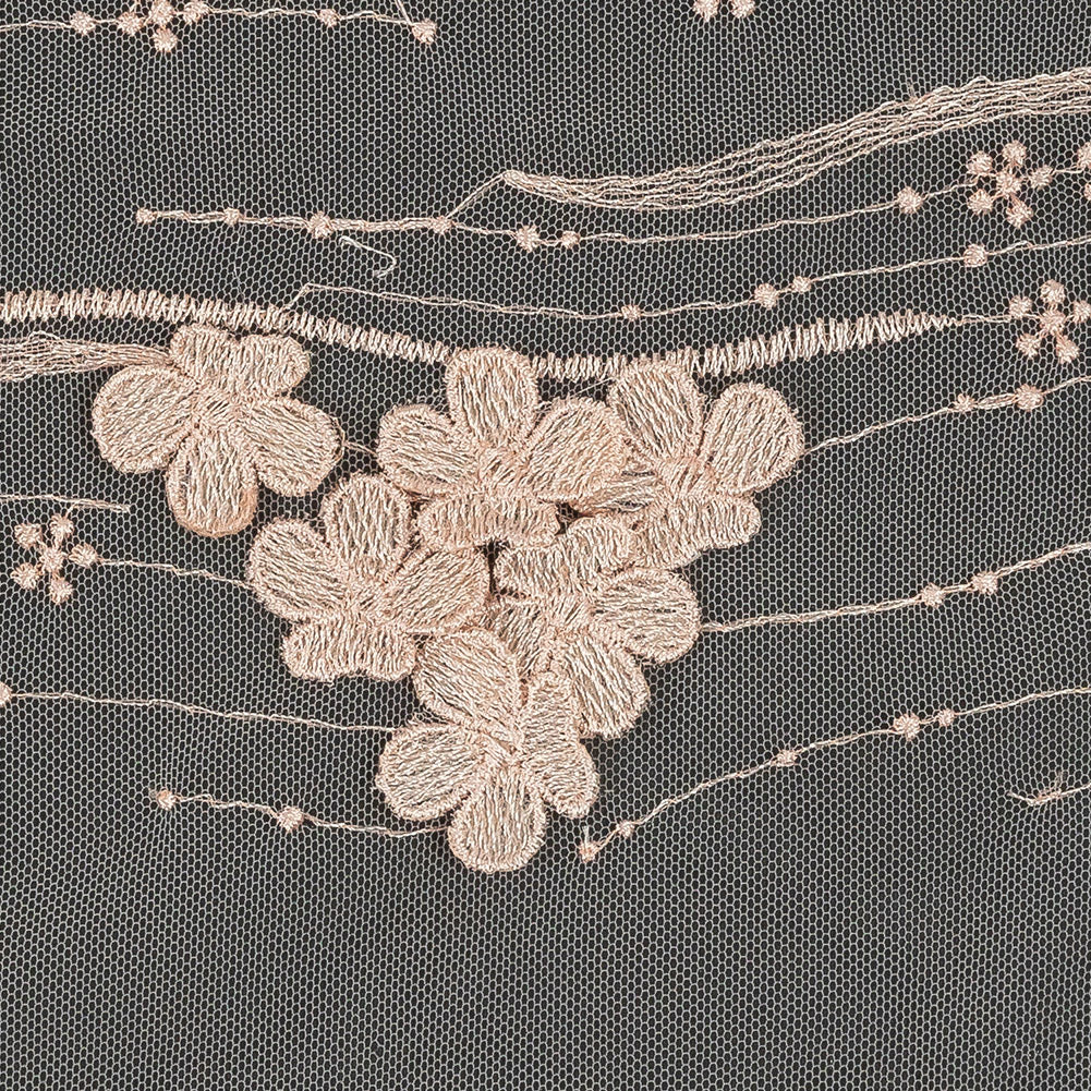 Mattia Pink Floral Embroidered Lace Mattia Pink Floral Embroidered Lace