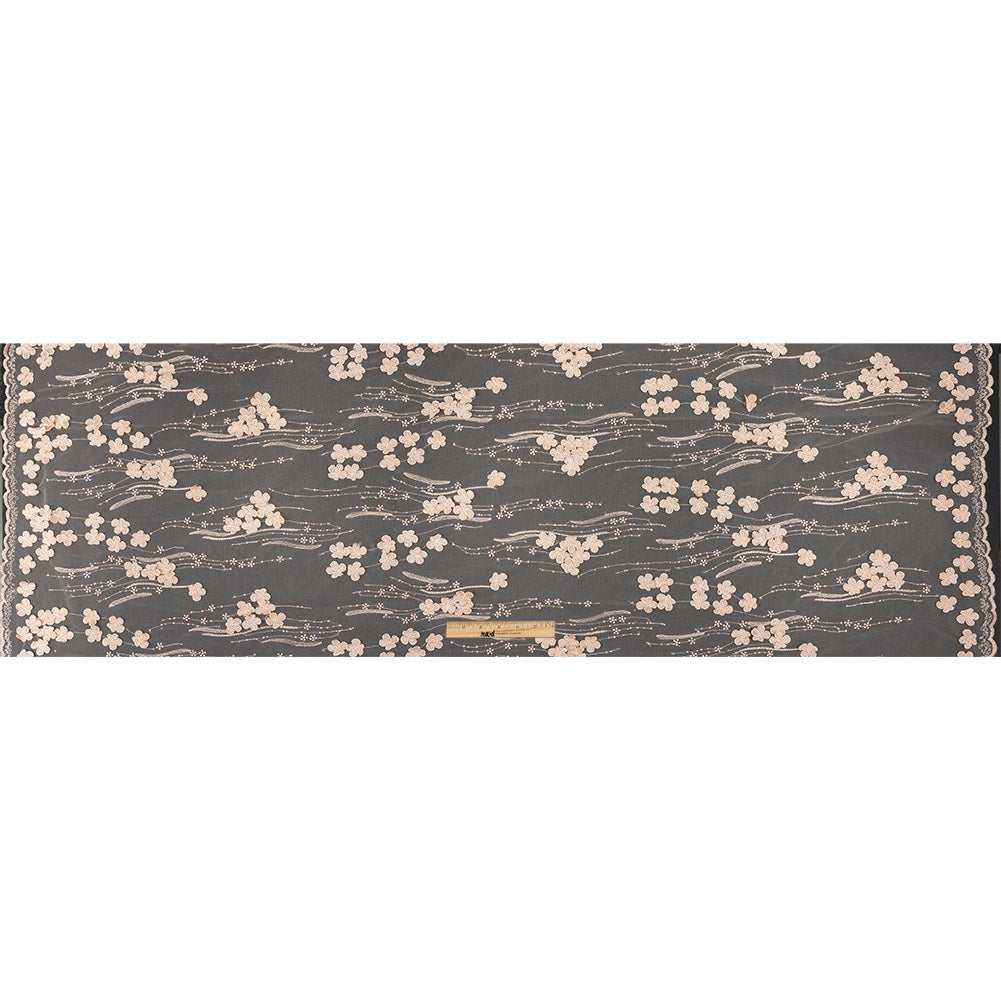 Mattia Pink Floral Embroidered Lace Mattia Pink Floral Embroidered Lace