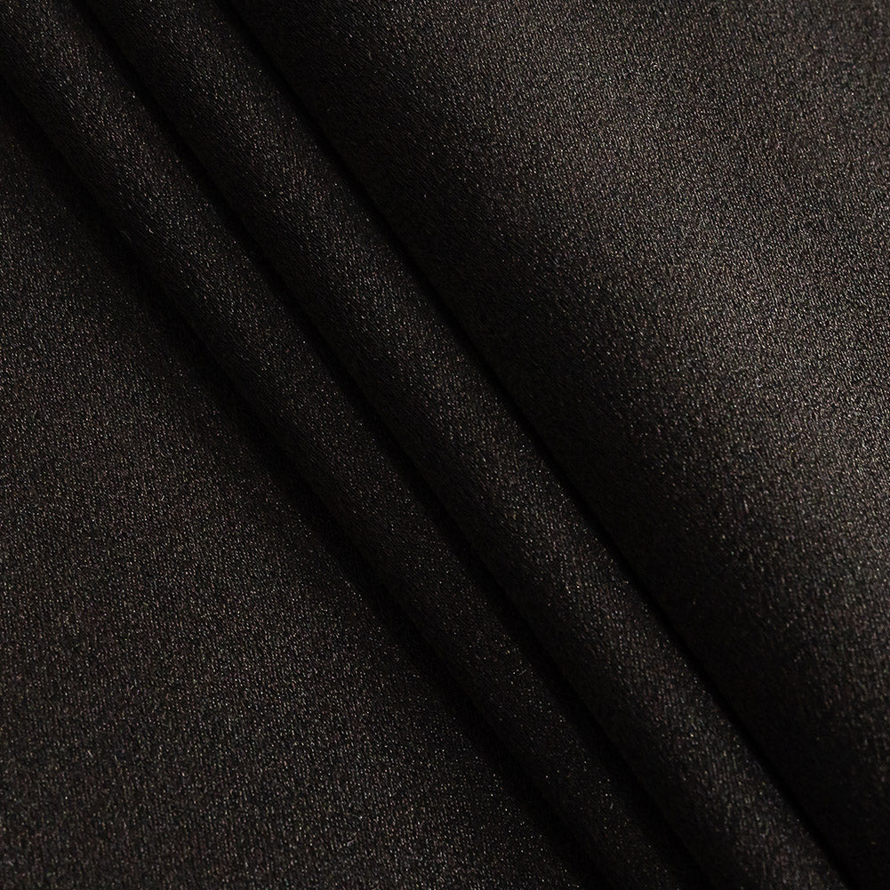 Lux Polyester Crepe Back Satin - Black - Isla Collection Lux Polyester Crepe Back Satin - Black - Isla Collection