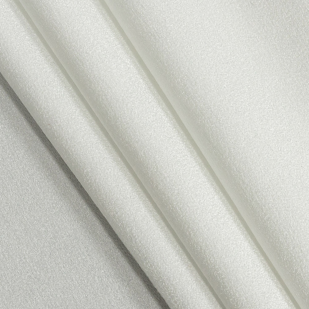 Lux Polyester Crepe Back Satin - White - Isla Collection Lux Polyester Crepe Back Satin - White - Isla Collection