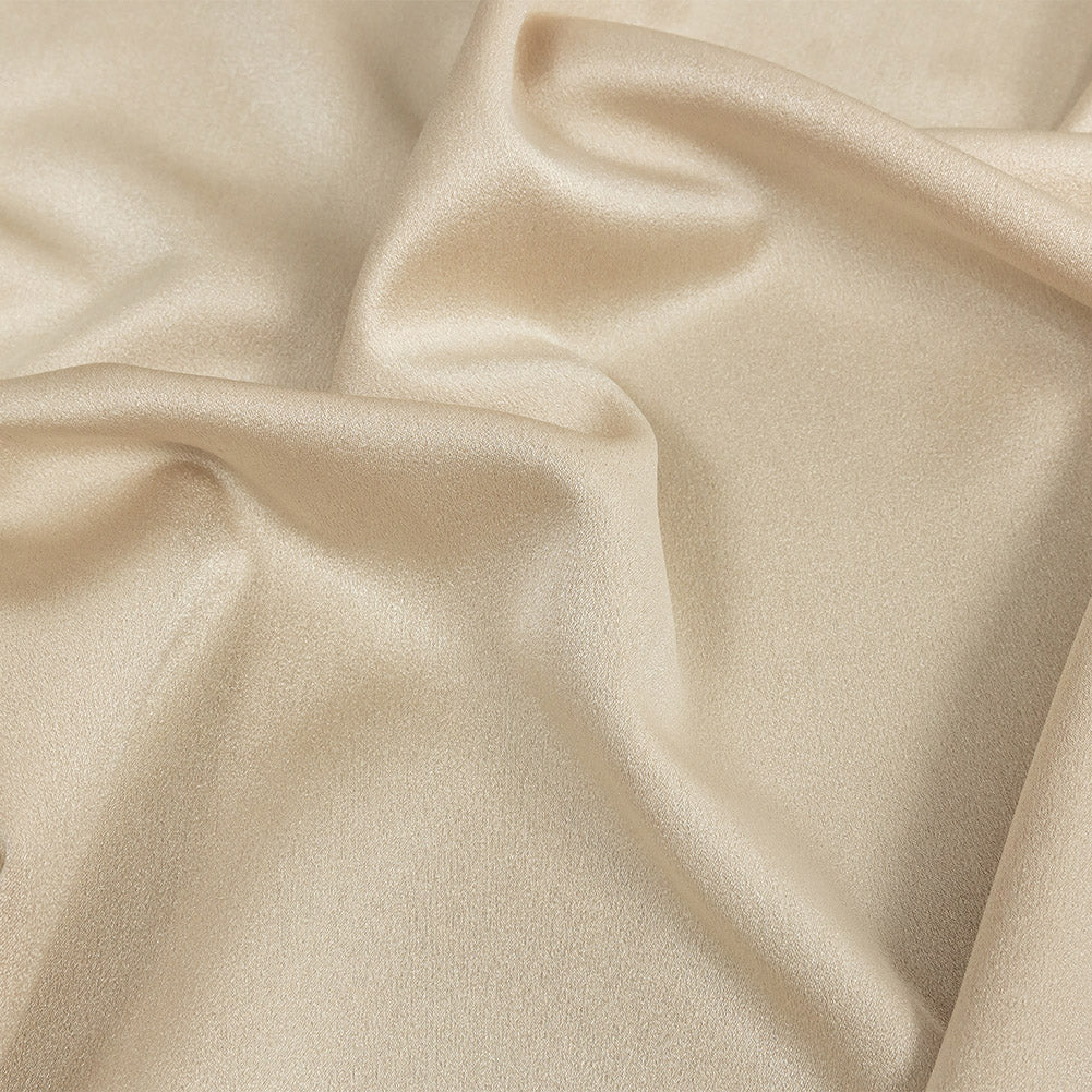 Lux Polyester Crepe Back Satin - Light Beige - Isla Collection Lux Polyester Crepe Back Satin - Light Beige - Isla Collection