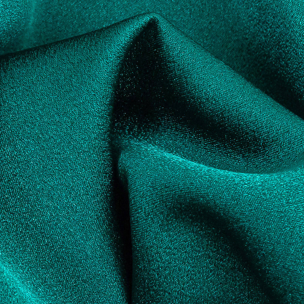 Lux Polyester Crepe Back Satin - Emerald - Isla Collection Lux Polyester Crepe Back Satin - Emerald - Isla Collection