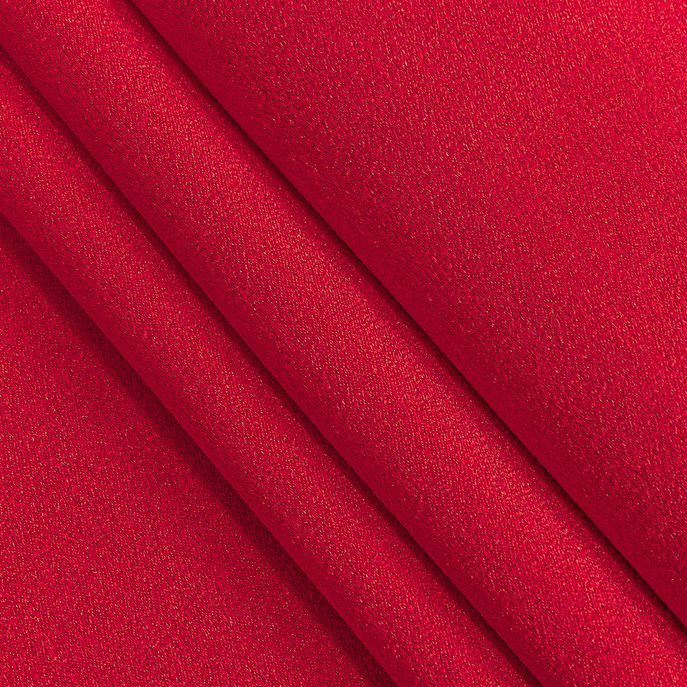 Lux Polyester Crepe Back Satin - Red - Isla Collection Lux Polyester Crepe Back Satin - Red - Isla Collection