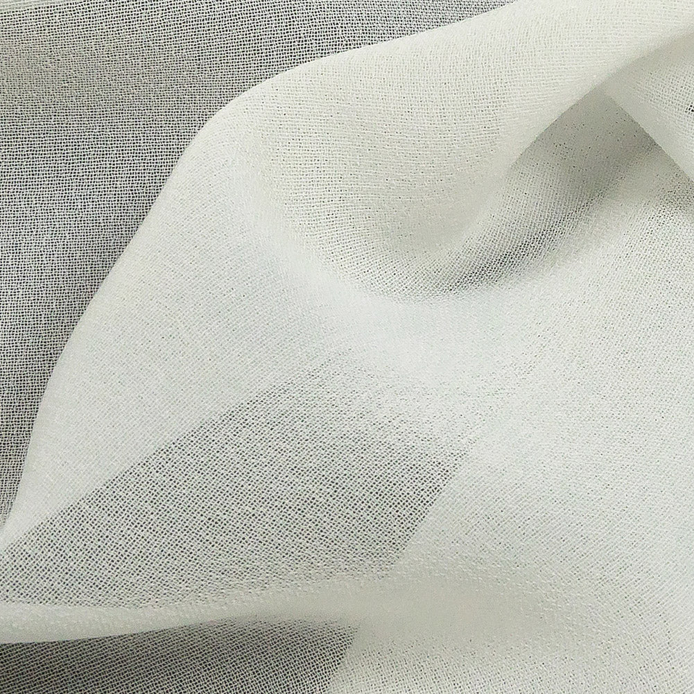 Lux Multi-Twist Polyester Chiffon - Cannoli Cream - Esma Collection Lux Multi-Twist Polyester Chiffon - Cannoli Cream - Esma Collection