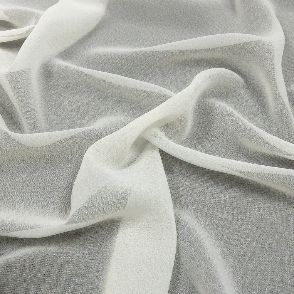 Lux Multi-Twist Polyester Chiffon - Cannoli Cream - Esma Collection Lux Multi-Twist Polyester Chiffon - Cannoli Cream - Esma Collection