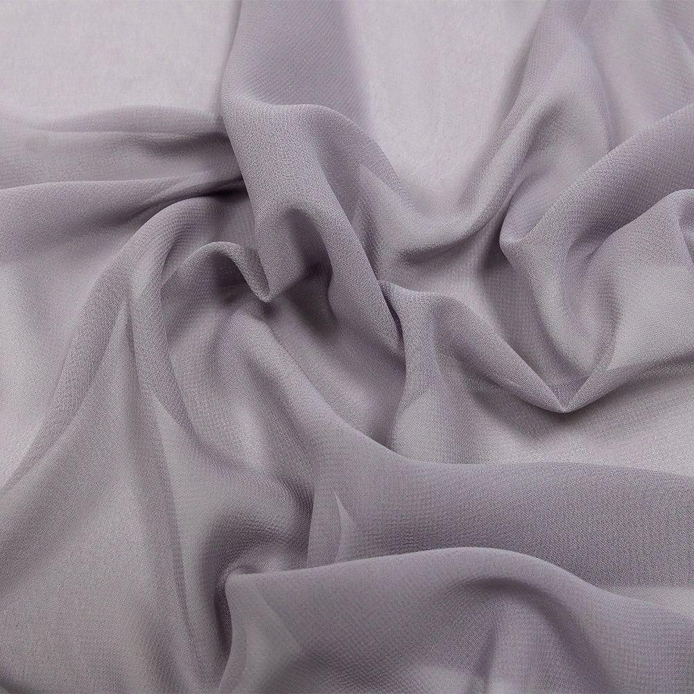 Lux Multi-Twist Polyester Chiffon - Gray - Esma Collection Lux Multi-Twist Polyester Chiffon - Gray - Esma Collection