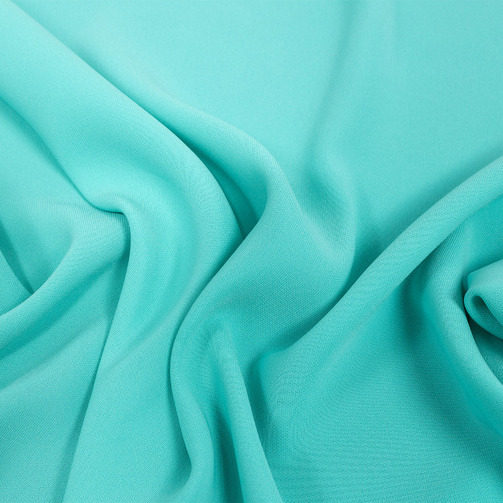Polyester 4-Ply Crepe - Aquamarine - Suzie Collection Polyester 4-Ply Crepe - Aquamarine - Suzie Collection