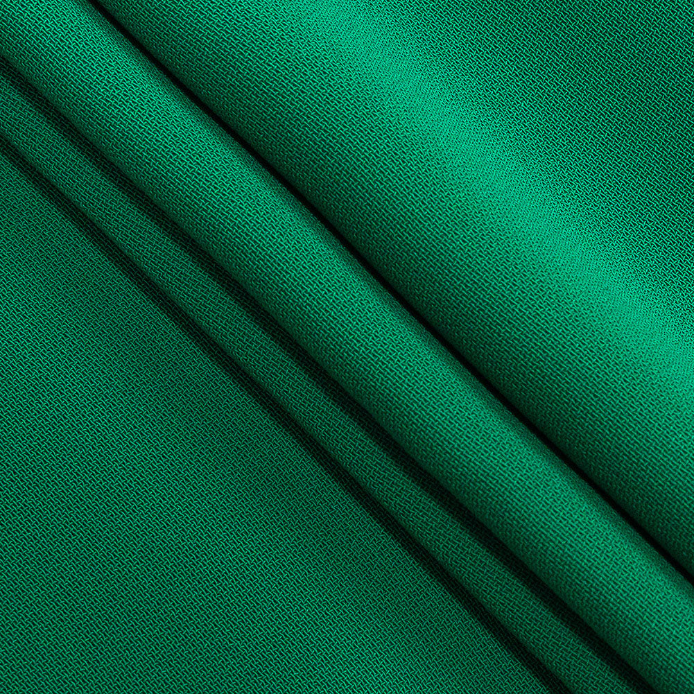 Polyester 4-Ply Crepe - Shamrock Green - Suzie Collection Polyester 4-Ply Crepe - Shamrock Green - Suzie Collection