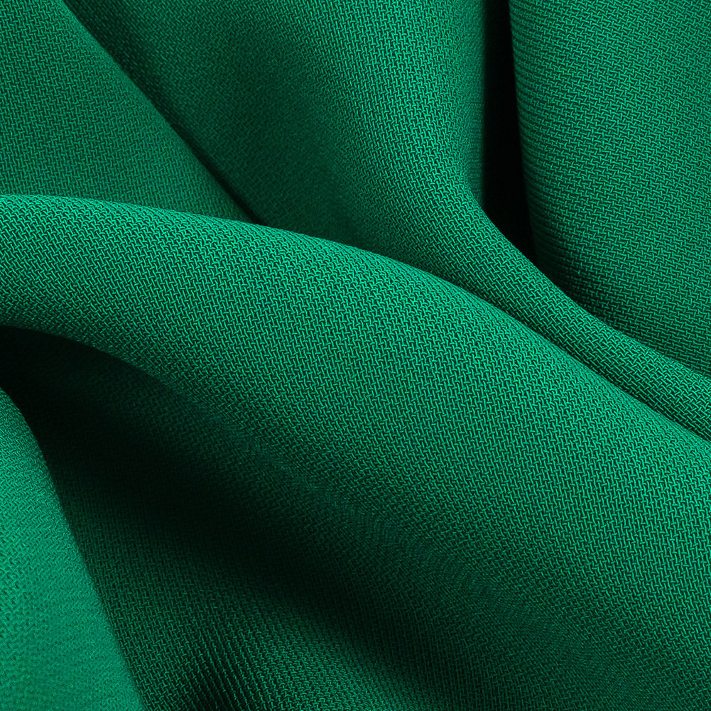 Polyester 4-Ply Crepe - Shamrock Green - Suzie Collection Polyester 4-Ply Crepe - Shamrock Green - Suzie Collection