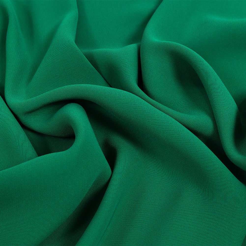 Polyester 4-Ply Crepe - Shamrock Green - Suzie Collection Polyester 4-Ply Crepe - Shamrock Green - Suzie Collection
