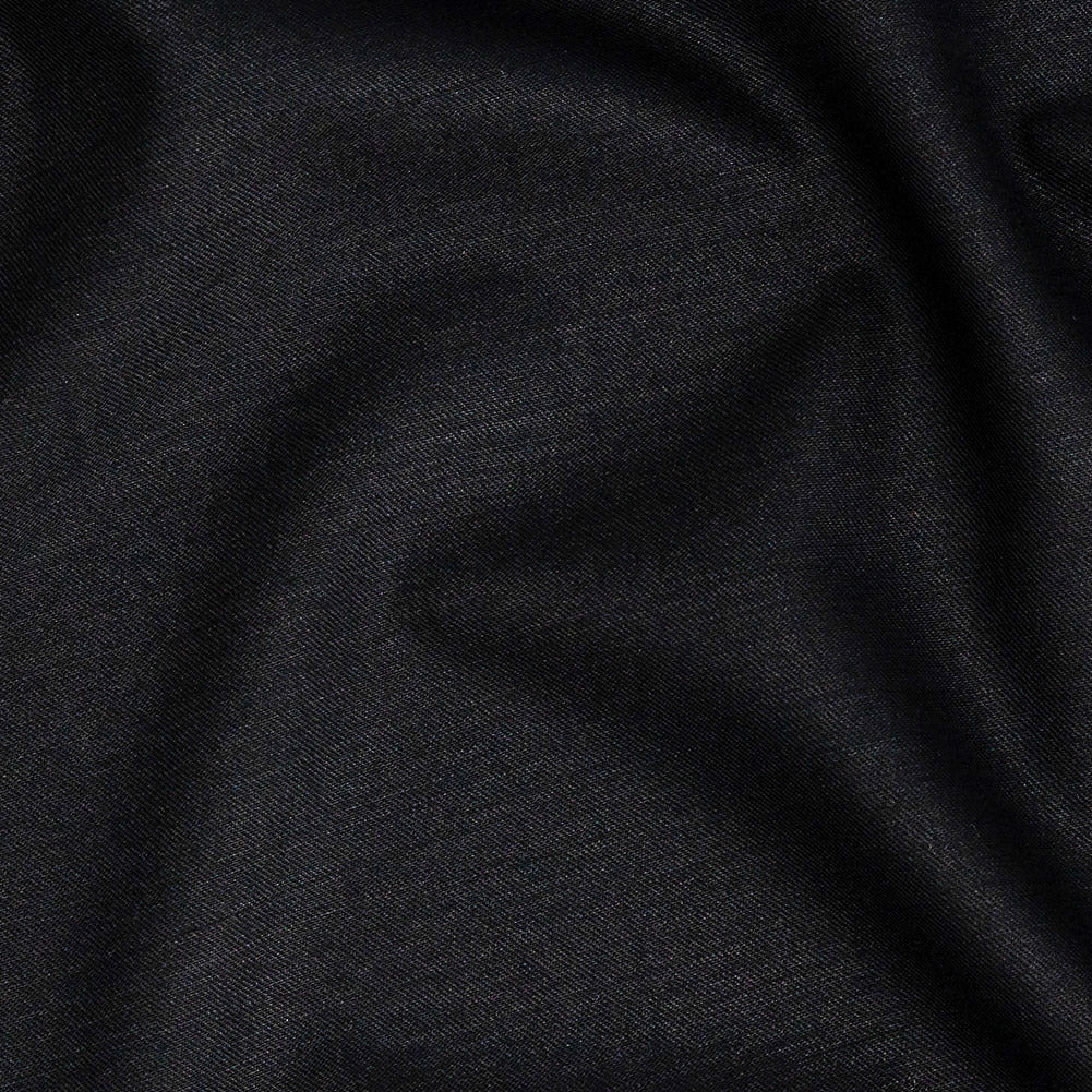 Super 120 Monostretch Wool Suiting - Black Super 120 Monostretch Wool Suiting - Black