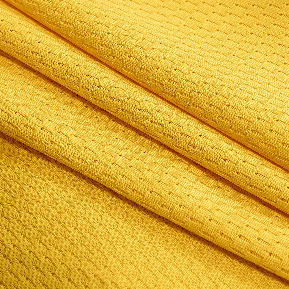 Yellow Coolmax Wicking Athletic Mesh Folded Yellow Coolmax Wicking Athletic Mesh Folded