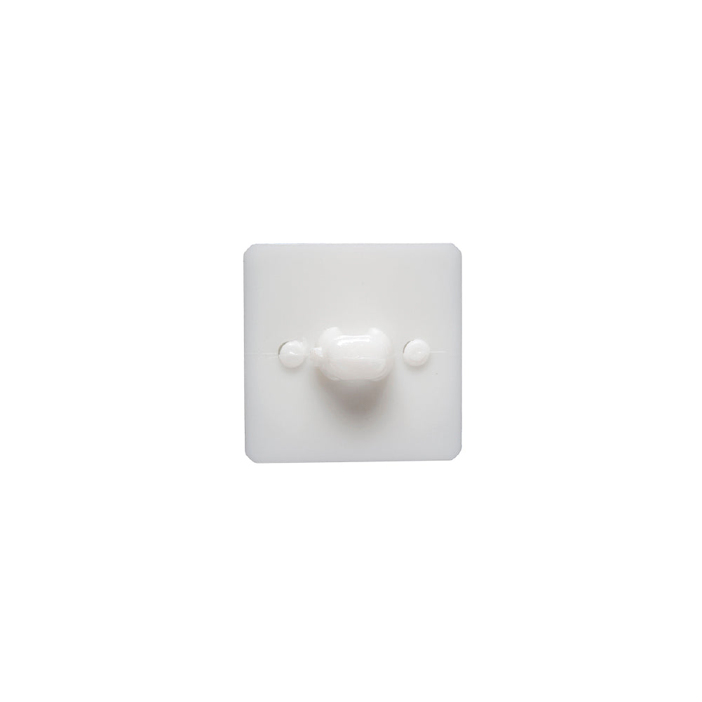 White Circle in a Square 2-Piece Dimensional Shank Back Button - 18L/11.5mm Folded White Circle in a Square 2-Piece Dimensional Shank Back Button - 18L/11.5mm Folded