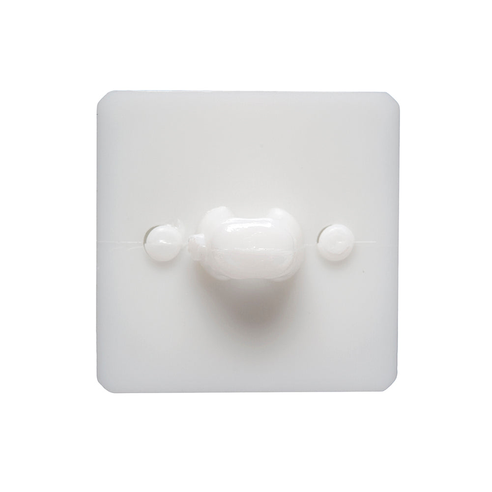 White Circle in a Square 2-Piece Dimensional Shank Back Button - 38L/24mm Folded White Circle in a Square 2-Piece Dimensional Shank Back Button - 38L/24mm Folded
