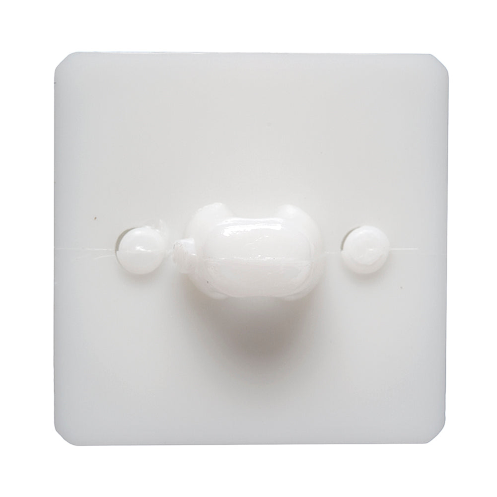 White Circle in a Square 2-Piece Dimensional Shank Back Button - 48L/30.5mm Folded White Circle in a Square 2-Piece Dimensional Shank Back Button - 48L/30.5mm Folded