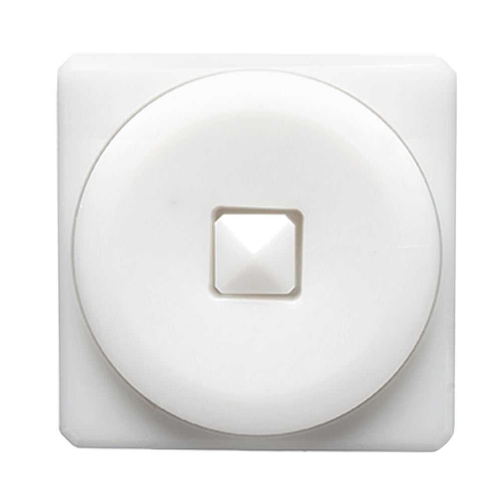 White Circle in a Square 2-Piece Dimensional Shank Back Button - 48L/30.5mm White Circle in a Square 2-Piece Dimensional Shank Back Button - 48L/30.5mm