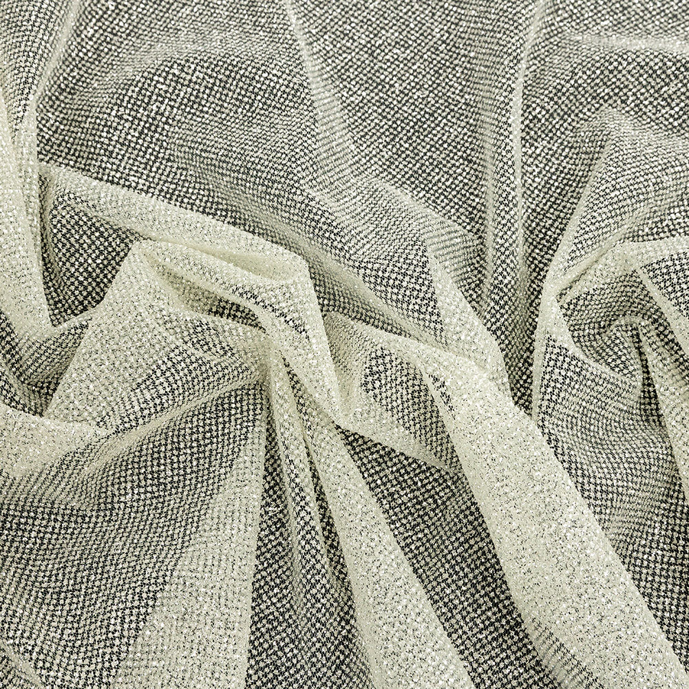 Tulle with Metallic Platinum Glitter - Clearly Aqua - Platina Collection Tulle with Metallic Platinum Glitter - Clearly Aqua - Platina Collection