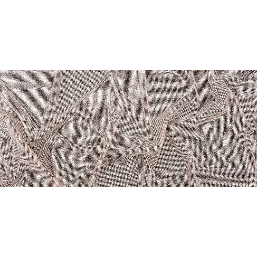 Tulle with Metallic Platinum Glitter - Dark Dusty Rose - Platina Collection Tulle with Metallic Platinum Glitter - Dark Dusty Rose - Platina Collection