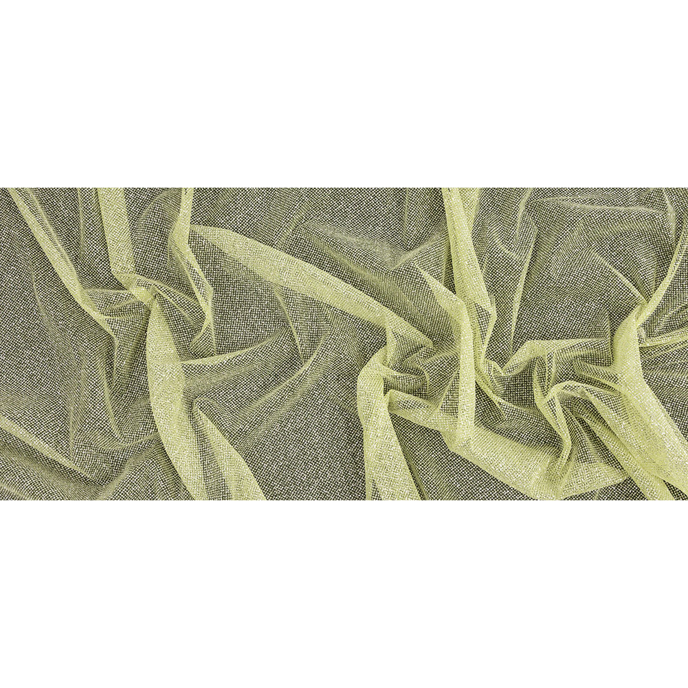Tulle with Metallic Platinum Glitter - Pistachio Green - Platina Collection Tulle with Metallic Platinum Glitter - Pistachio Green - Platina Collection