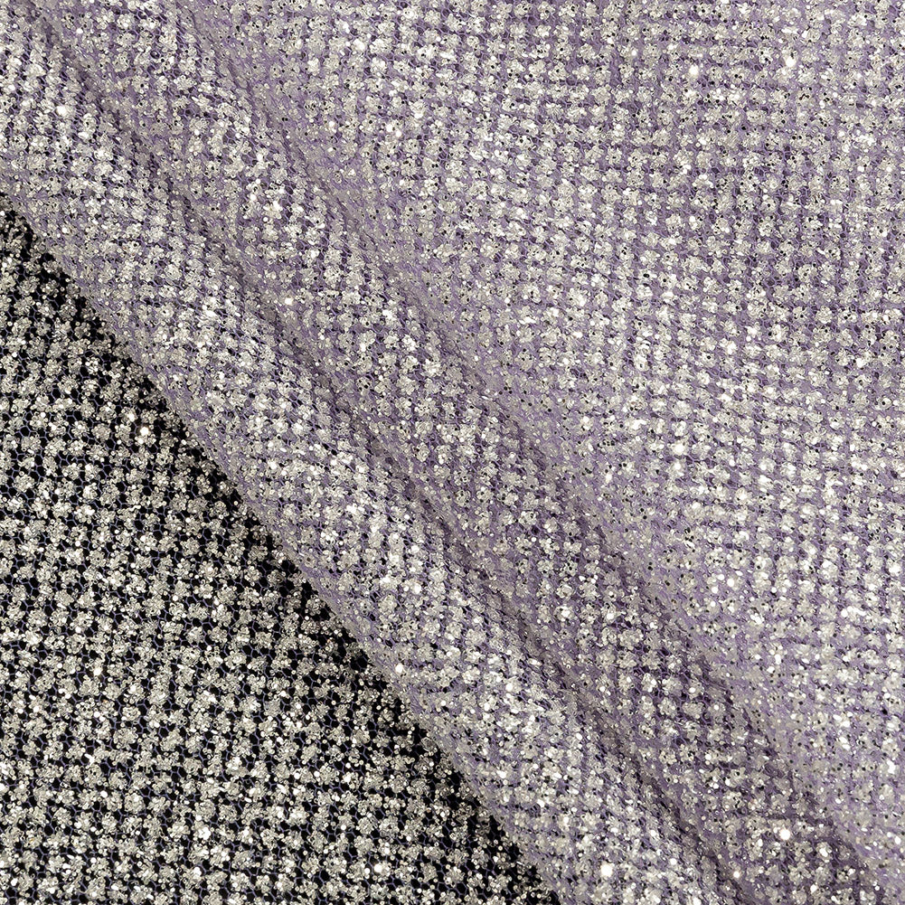Tulle with Metallic Platinum Glitter - Hocus Pocus - Platina Collection Tulle with Metallic Platinum Glitter - Hocus Pocus - Platina Collection
