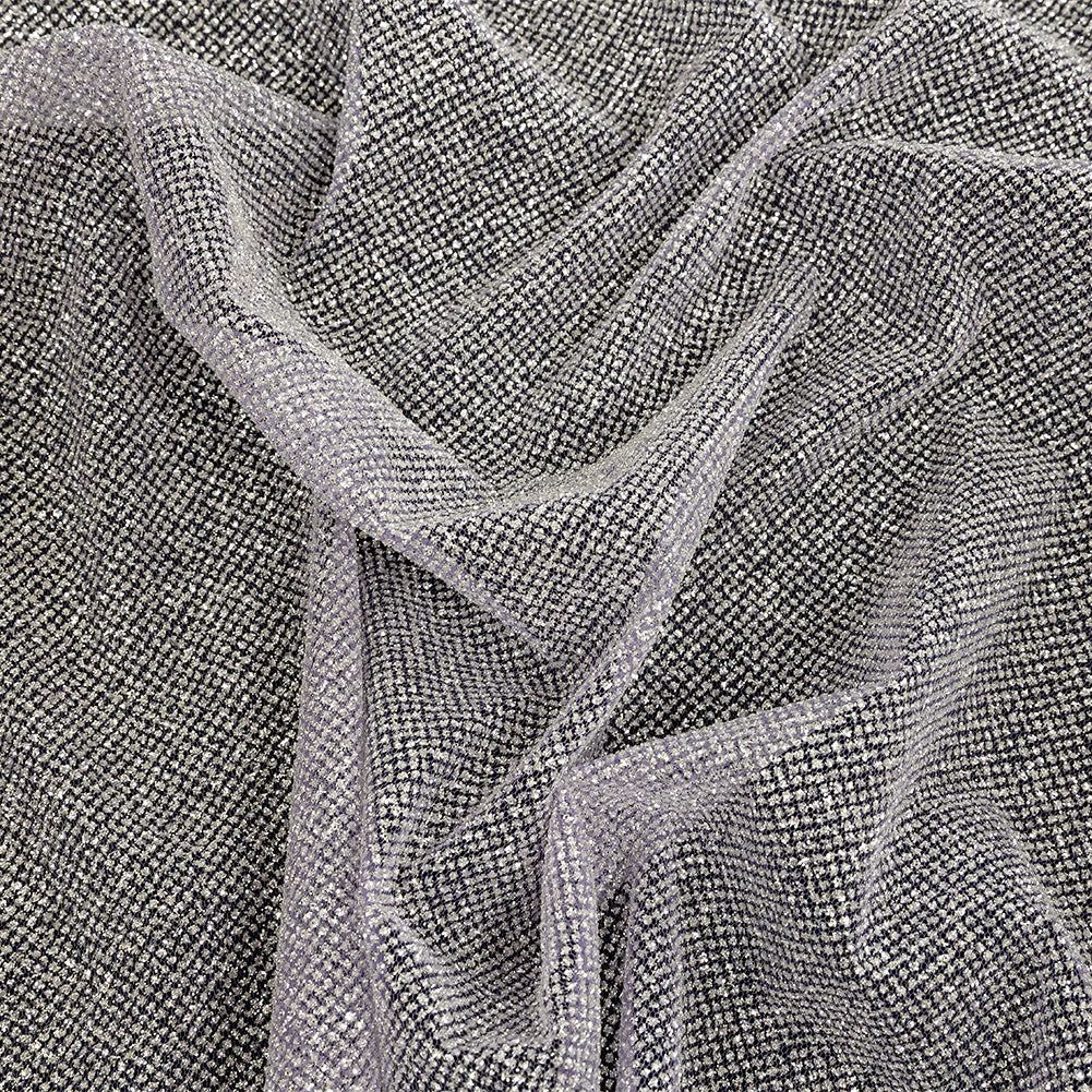 Tulle with Metallic Platinum Glitter - Hocus Pocus - Platina Collection Tulle with Metallic Platinum Glitter - Hocus Pocus - Platina Collection