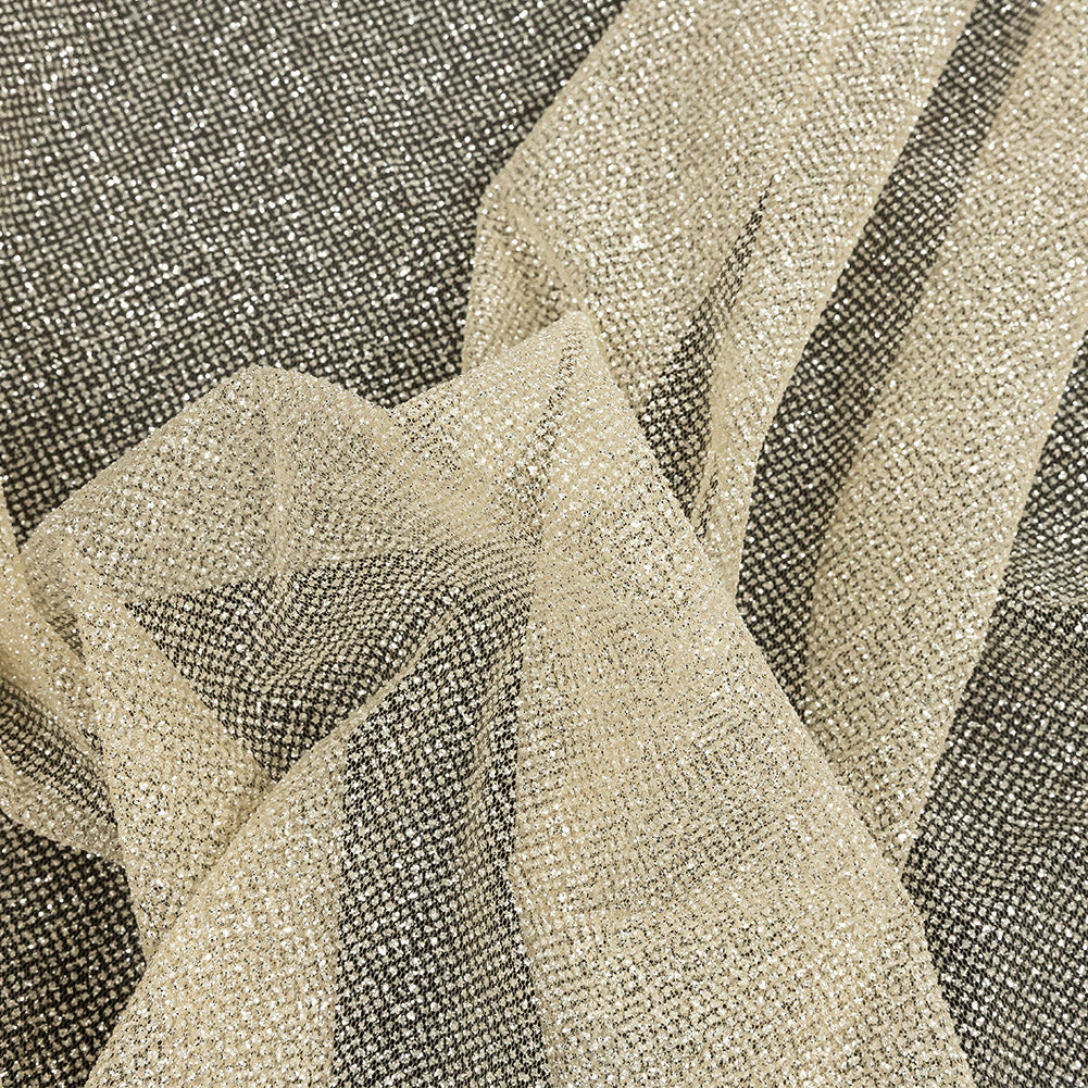 Tulle with Metallic Platinum Glitter - Light Caramel - Platina Collection Tulle with Metallic Platinum Glitter - Light Caramel - Platina Collection