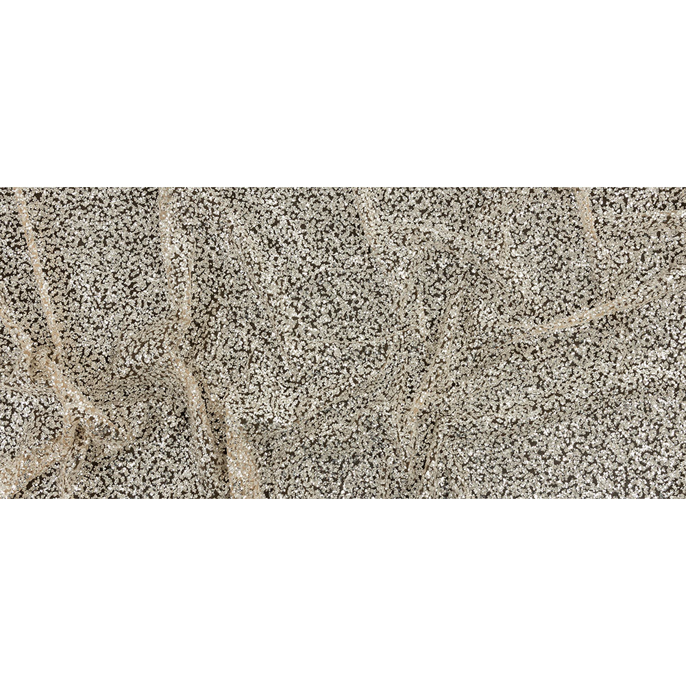Tulle with Glitter Clusters - Light Nude with Platinum - Eminence Collection - Full Tulle with Glitter Clusters - Light Nude with Platinum - Eminence Collection - Full