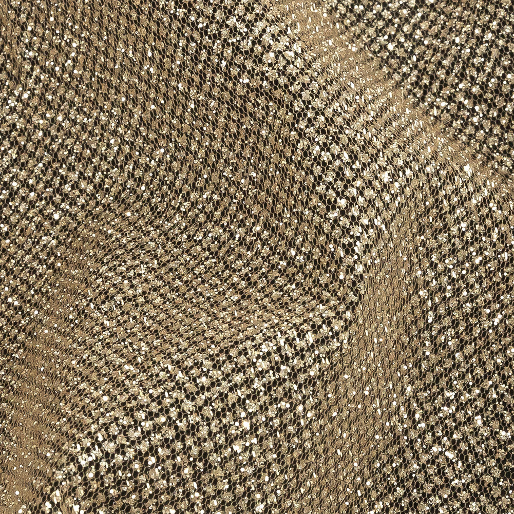 Ombre Tulle with Metallic Platinum Glitter - Pale Gold and White - Starlet Collection Ombre Tulle with Metallic Platinum Glitter - Pale Gold and White - Starlet Collection