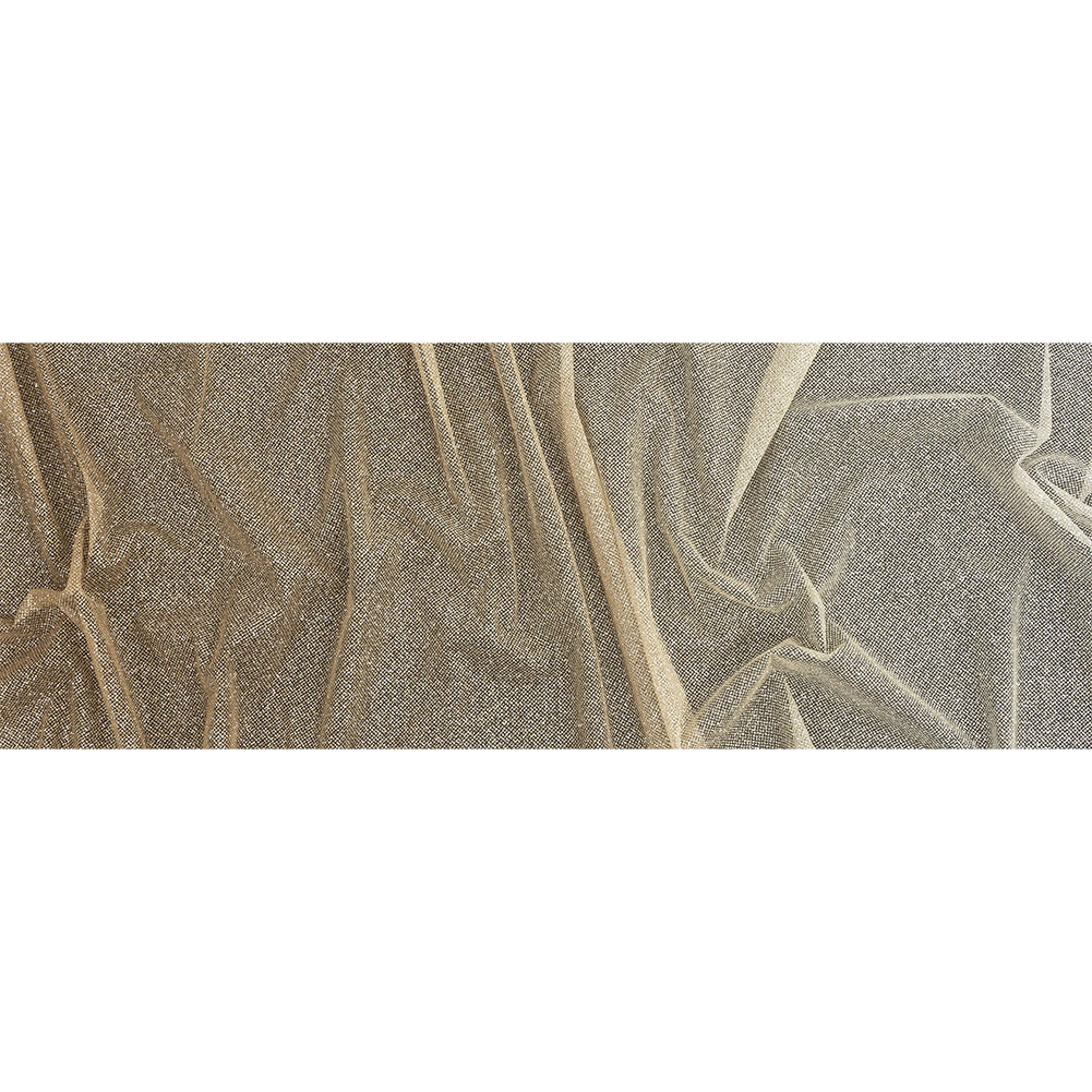 Ombre Tulle with Metallic Platinum Glitter - Pale Gold and White - Starlet Collection Ombre Tulle with Metallic Platinum Glitter - Pale Gold and White - Starlet Collection