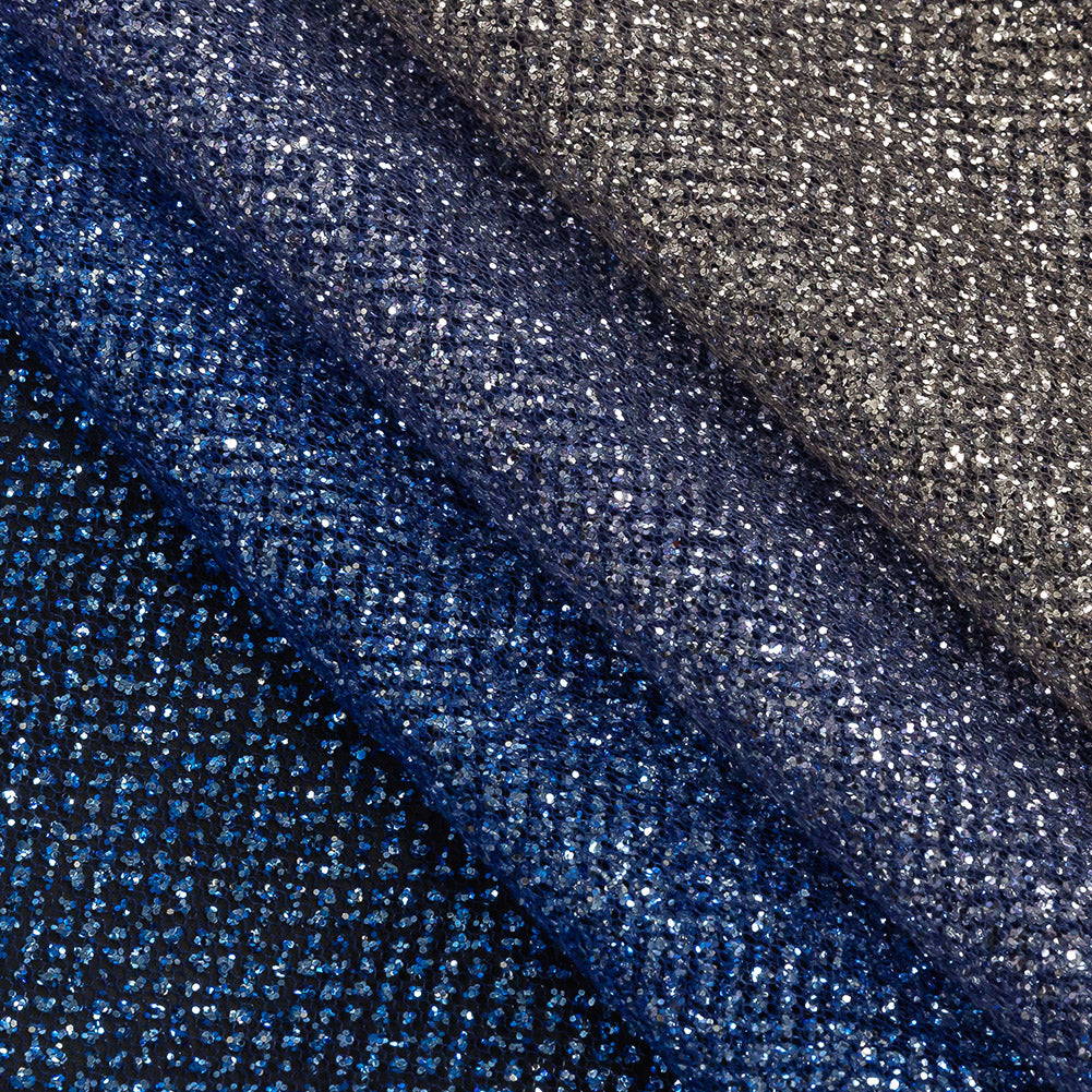 Ombre Tulle with Metallic Platinum Glitter - Royal Blue and Gold - Starlet Collection Ombre Tulle with Metallic Platinum Glitter - Royal Blue and Gold - Starlet Collection