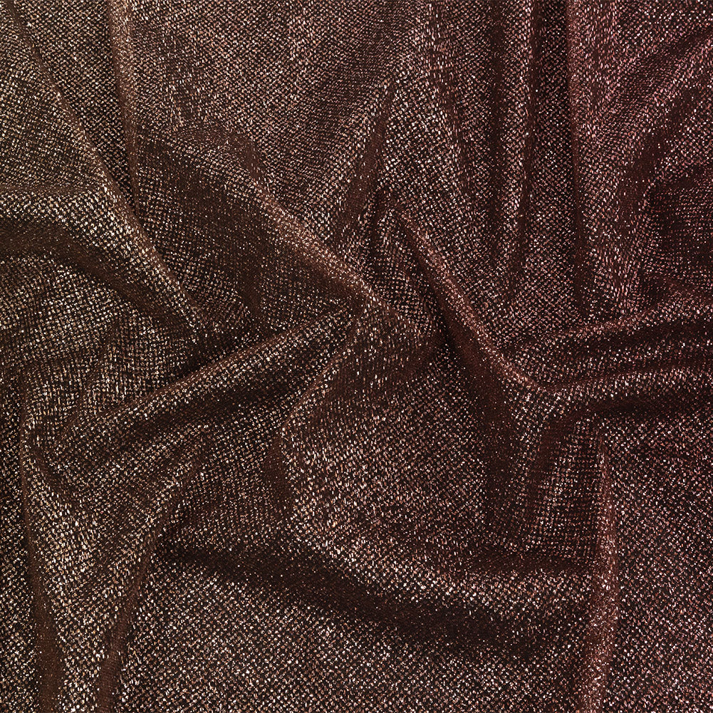 Ombre Tulle with Metallic Platinum Glitter - Maroon and Gold - Starlet Collection Ombre Tulle with Metallic Platinum Glitter - Maroon and Gold - Starlet Collection