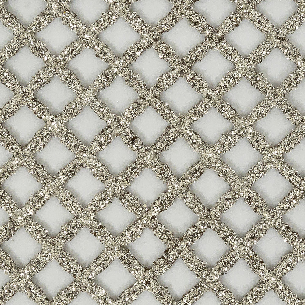 Guipure Lace with Glitter - Mink Diamonds Guipure Lace with Glitter - Mink Diamonds