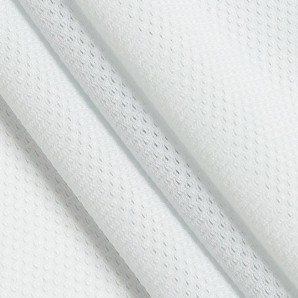 White Stretch Polyester Mesh Folded