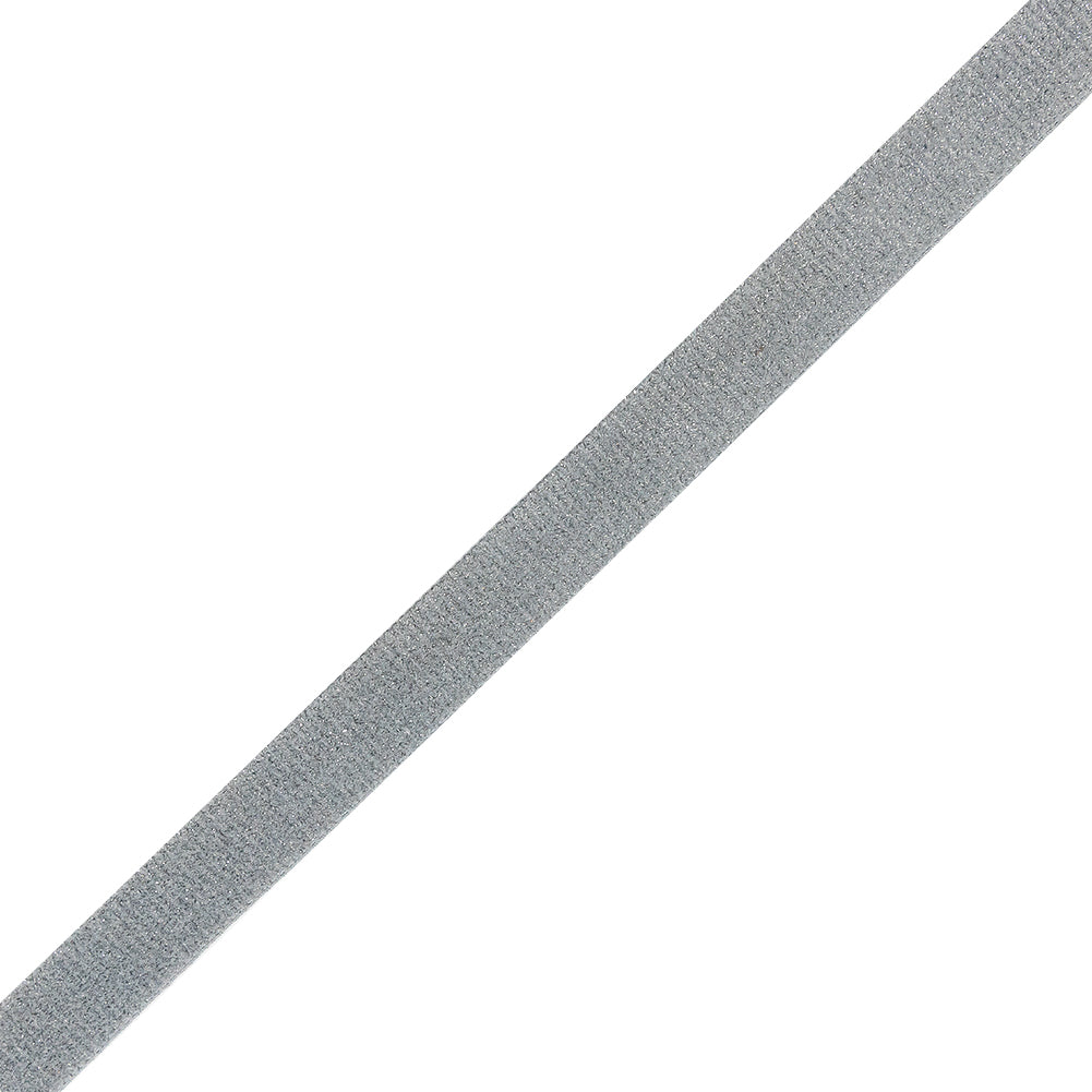 Gray and Silver Glitter Velvet Ribbon - 0.75" Gray and Silver Glitter Velvet Ribbon - 0.75"