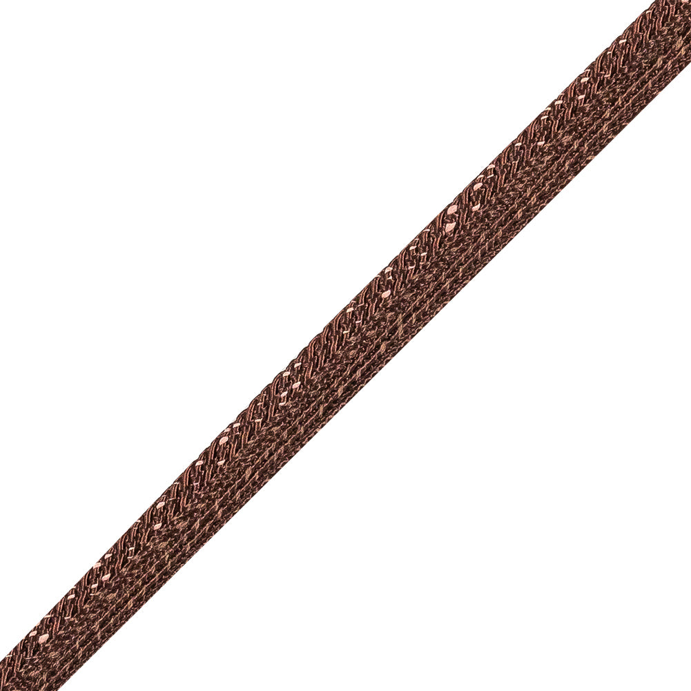 Brown and Pink Speckled Braided Cording with a Brown Lip - 0.3" Detail Brown and Pink Speckled Braided Cording with a Brown Lip - 0.3" Detail