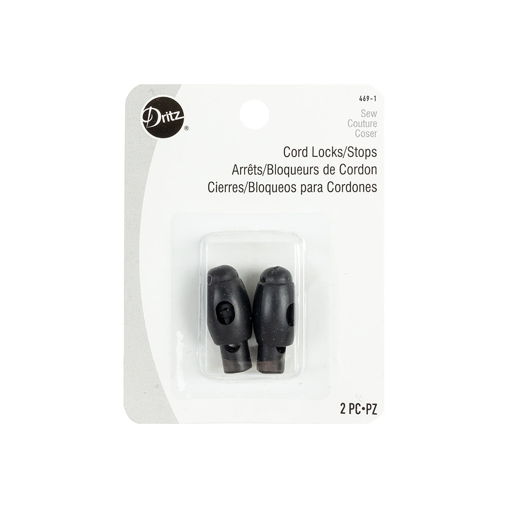 Dritz Black Cord Stops - 2 ct Dritz Black Cord Stops - 2 ct
