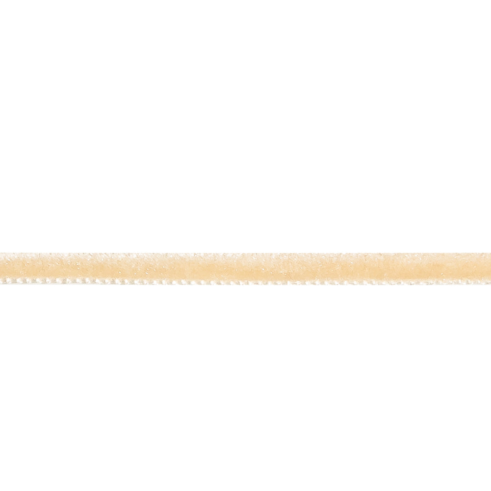 Toasty Beige Single Face Velvet Ribbon - 0.125" Detail Toasty Beige Single Face Velvet Ribbon - 0.125" Detail