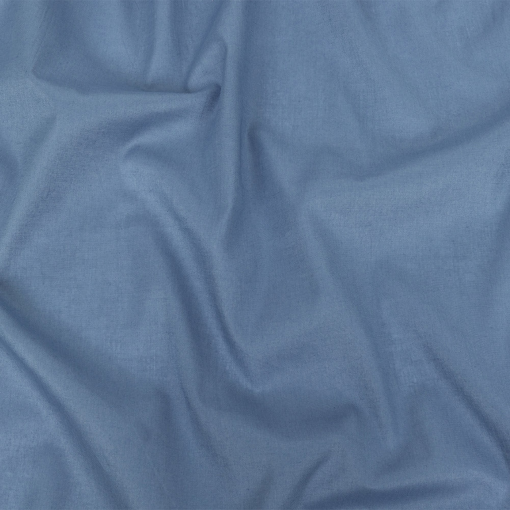 Mercerized Organic Egyptian Cotton Voile - Denim - Toulouse Collection Mercerized Organic Egyptian Cotton Voile - Denim - Toulouse Collection