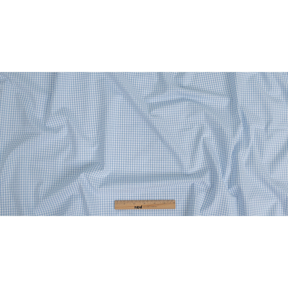 Organic Cotton Gingham 0.125" - Light Blue - Campinas Collection Organic Cotton Gingham 0.125" - Light Blue - Campinas Collection