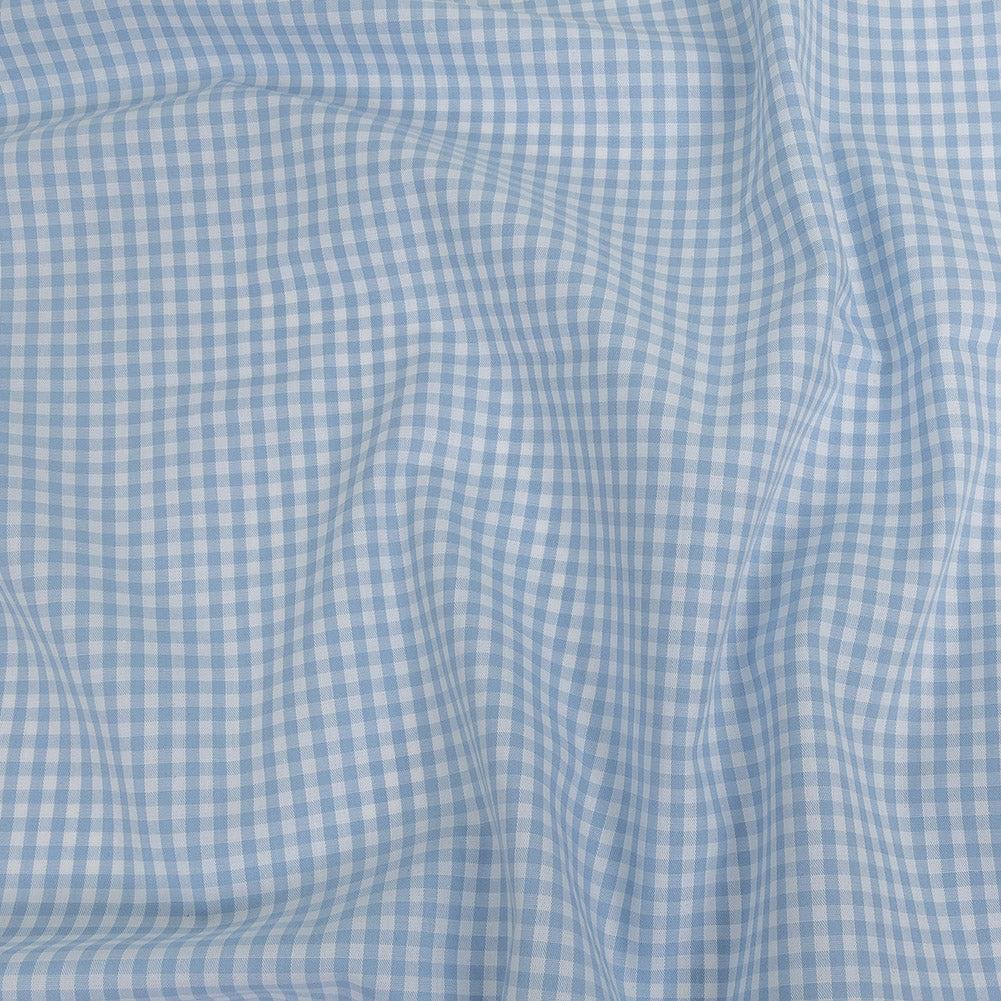 Organic Cotton Gingham 0.125" - Light Blue - Campinas Collection Organic Cotton Gingham 0.125" - Light Blue - Campinas Collection