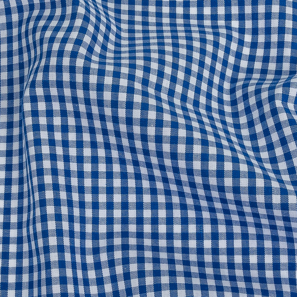 Organic Cotton Gingham 0.125" - Cobalt - Campinas Collection Organic Cotton Gingham 0.125" - Cobalt - Campinas Collection