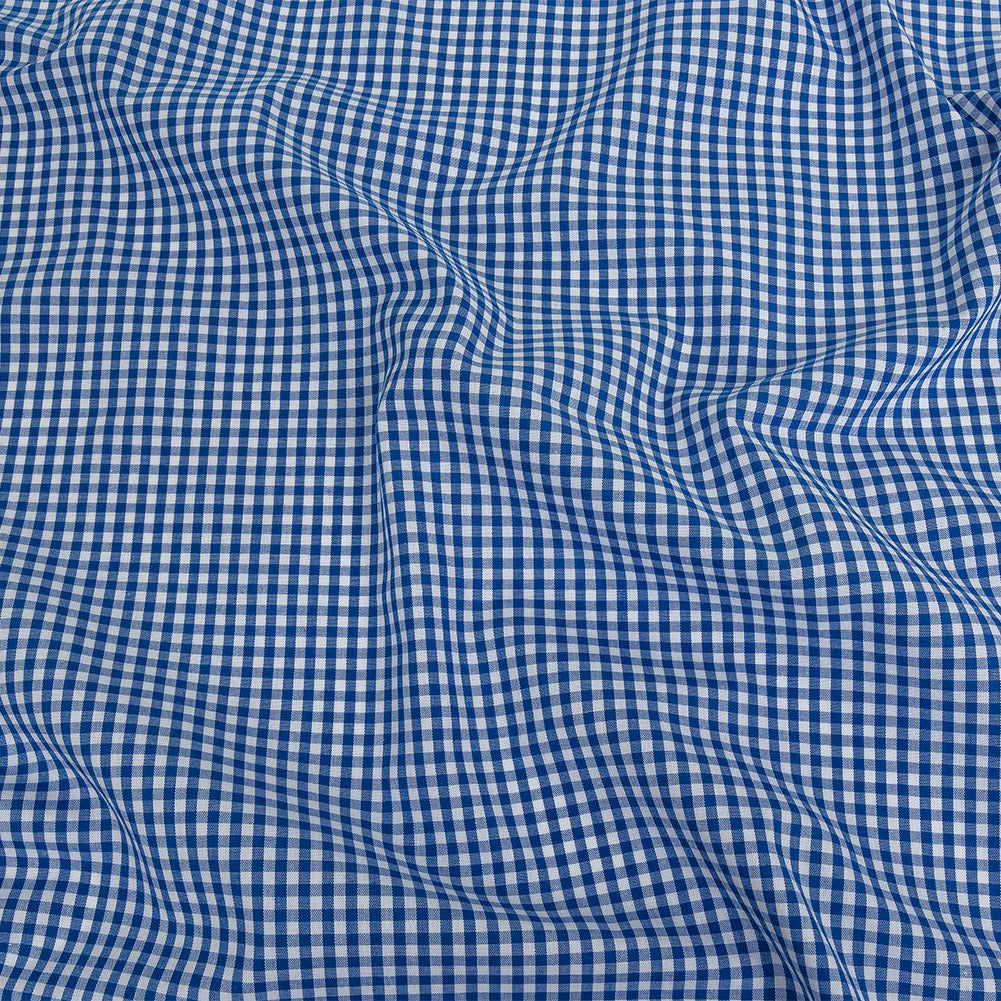 Organic Cotton Gingham 0.125" - Cobalt - Campinas Collection Organic Cotton Gingham 0.125" - Cobalt - Campinas Collection